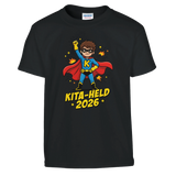 Kita-Held 2026 Superheld Kita-Abschluss Shirt – Kinder T-Shirt Weiß Freisteller