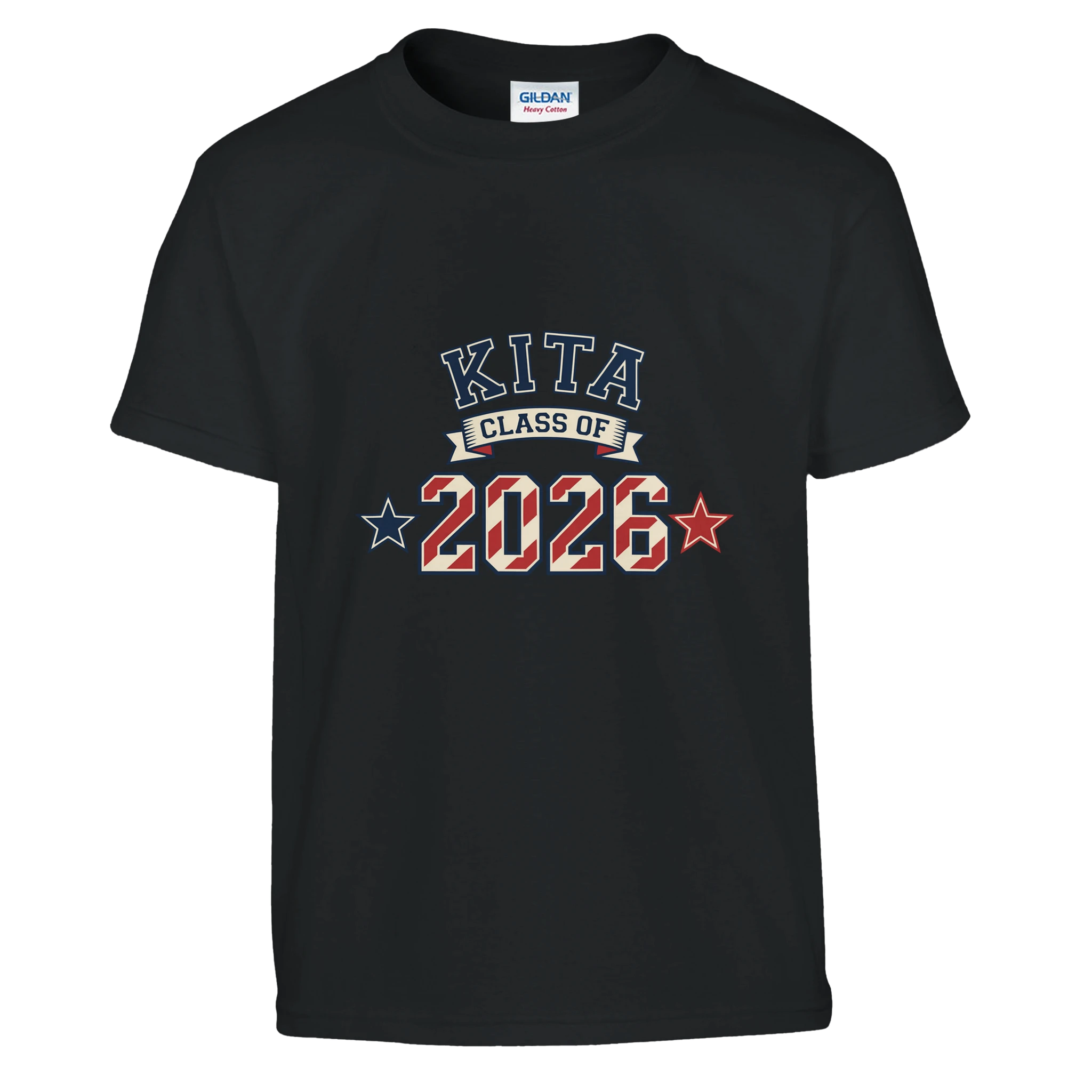 Kita Class of 2026 T-Shirt – Kinder T-Shirt in Schwarz, Freisteller