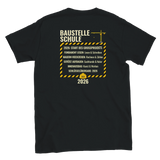 Meine Baustelle Schule 2026 Einschulung Shirt Bagger – Kinder T-Shirt Vorderseite Detailansicht