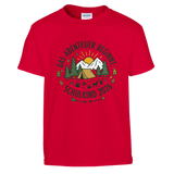 Das Abenteuer beginnt Einschulung Shirt 2026 – Kinder T-Shirt Vorderseite Detailansicht