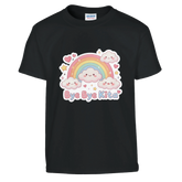 Bye Bye Kita Abschluss Shirt Regenbogen – Kinder T-Shirt Weiß Freisteller