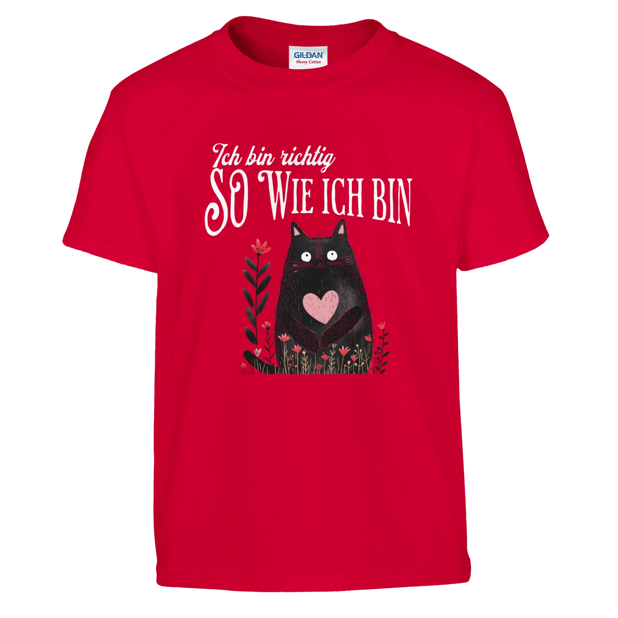Ich Bin Richtig So Wie Ich Bin Kinder T-Shirt – Kinder T-Shirt in Rosa, Freisteller