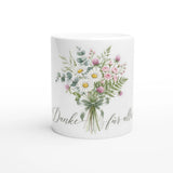 Danke für alles Tasse Abschiedsgeschenk Erzieherin – Weiße Keramiktasse Freisteller