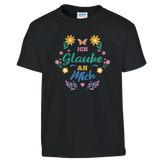Ich Glaube An Mich Kinder T-Shirt – Kinder T-Shirt in Schwarz, Freisteller