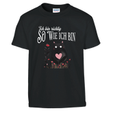 Ich Bin Richtig So Wie Ich Bin Kinder T-Shirt – Kinder T-Shirt in Schwarz, Freisteller