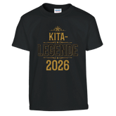 Kita-Legende 2026 T-Shirt – Kinder T-Shirt in Schwarz, Freisteller