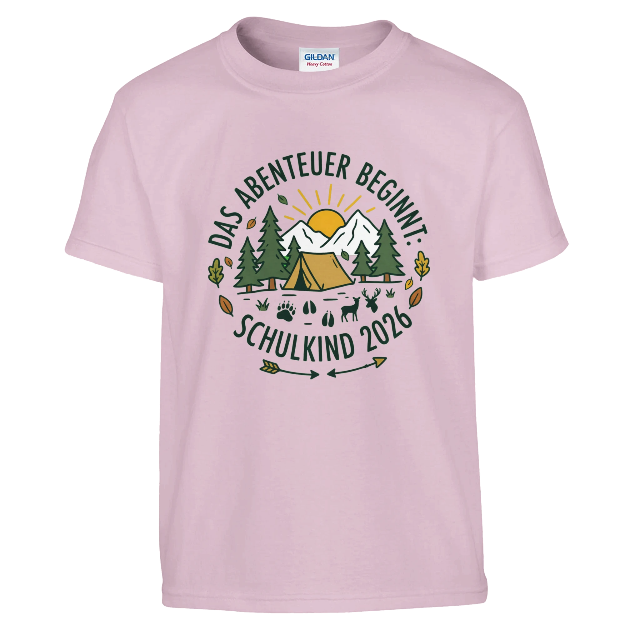 Das Abenteuer beginnt Einschulung Shirt 2026 – Kinder T-Shirt Rückseite