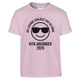 Die Legende verlässt das Gelände Kita Shirt 2026 – Kinder T-Shirt Rückseite