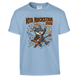 Kita Rockstar 2026 Lustiges Abschluss Shirt – Kinder T-Shirt Vorderseite Detailansicht