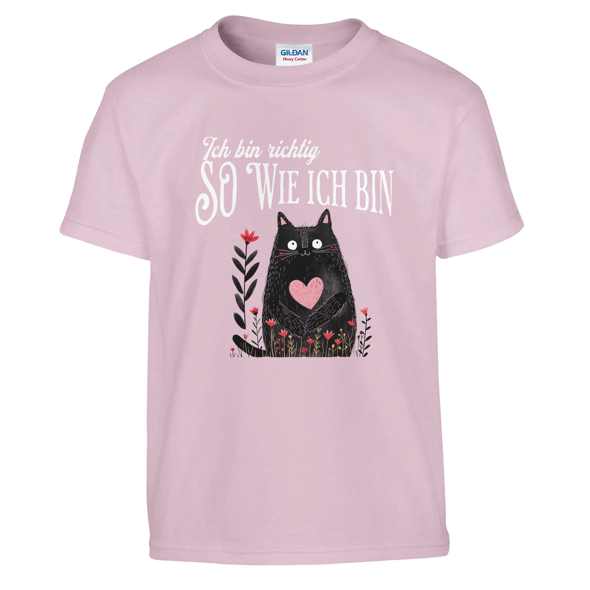 Ich Bin Richtig So Wie Ich Bin Kinder T-Shirt – Kinder T-Shirt in Rot, Freisteller
