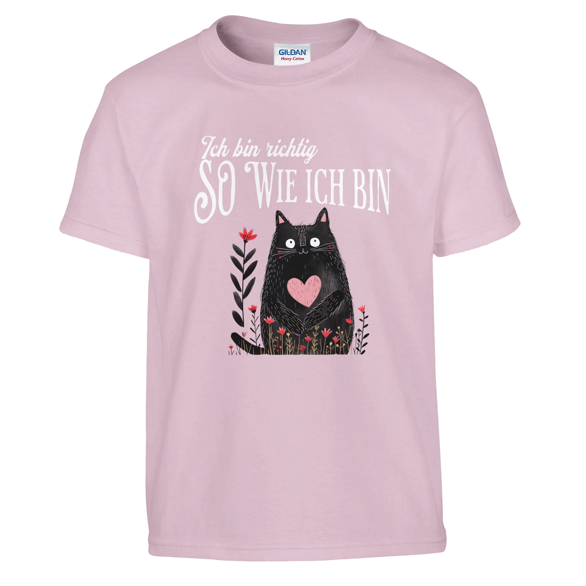 Ich Bin Richtig So Wie Ich Bin Kinder T-Shirt – Kinder T-Shirt in Rot, Freisteller