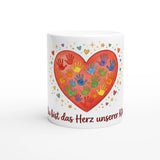 Du bist das Herz unserer Kita Erzieherin Tasse – Weiße Keramiktasse Freisteller