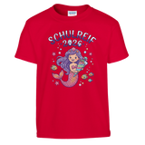Schulreif 2026 Meerjungfrau Einschulung Shirt Mädchen – Kinder T-Shirt Vorderseite Detailansicht
