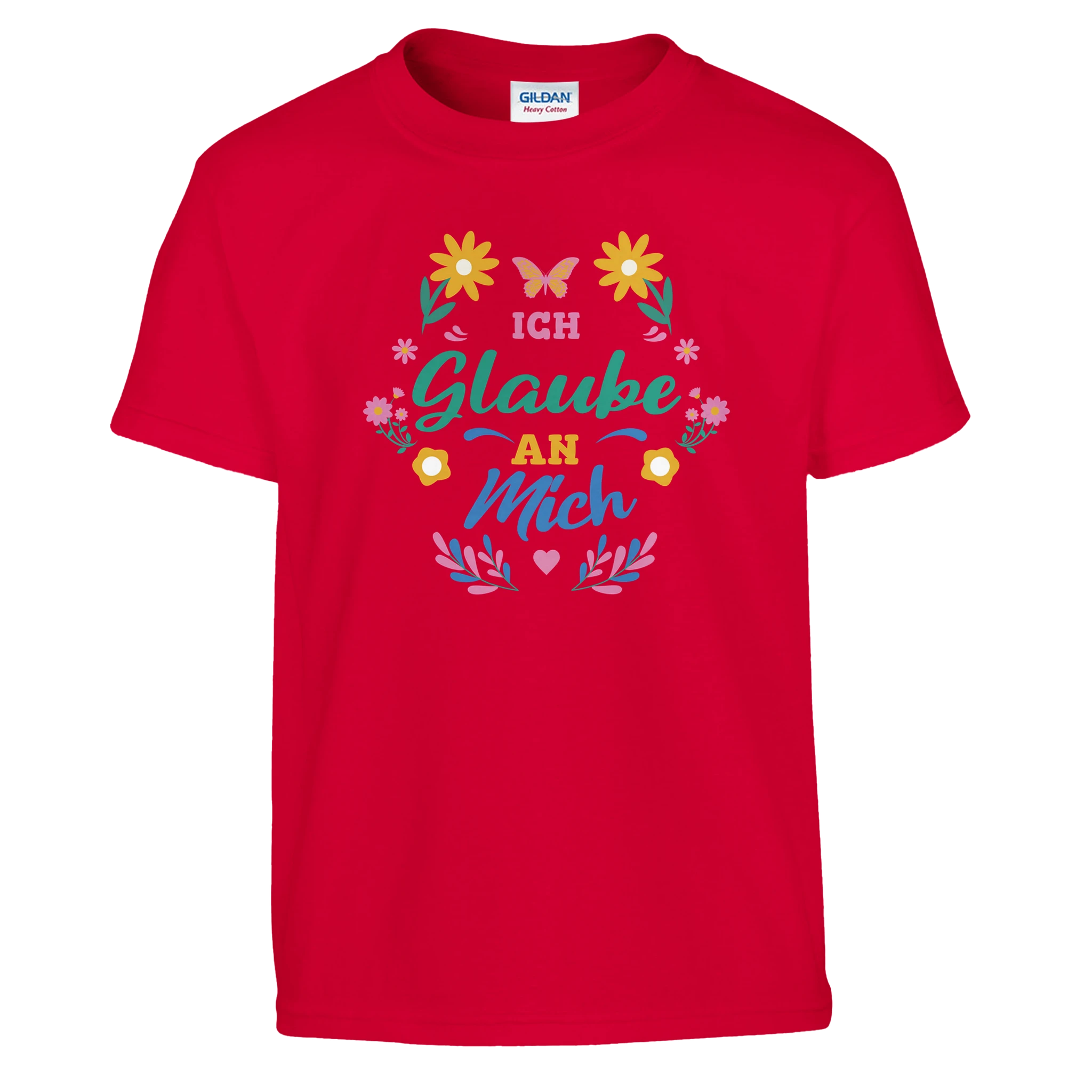 Ich Glaube An Mich Kinder T-Shirt – Kinder T-Shirt in Rosa, Freisteller