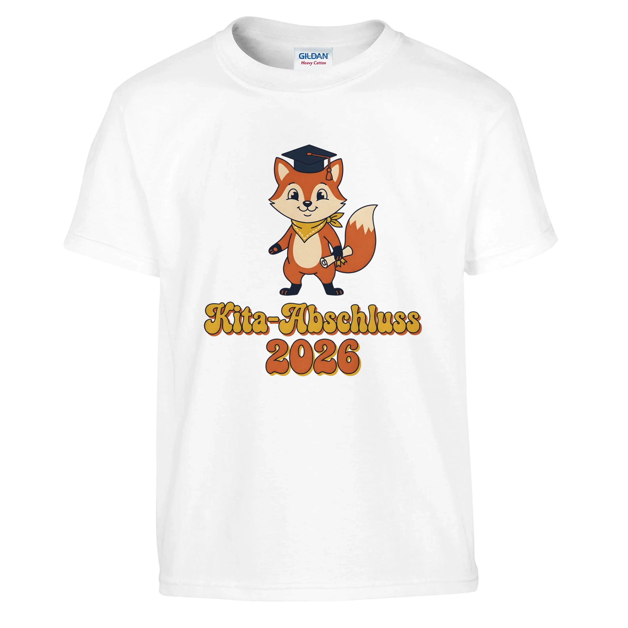 Kita-Abschluss 2026 T-Shirt – Kinder T-Shirt in Weiß, Freisteller