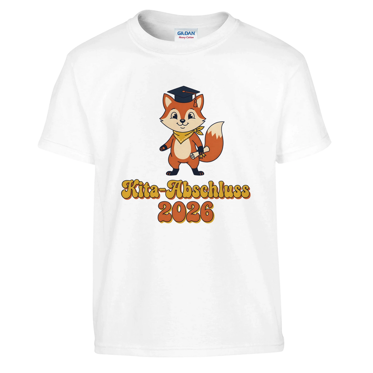 Kita-Abschluss 2026 T-Shirt – Kinder T-Shirt in Weiß, Freisteller