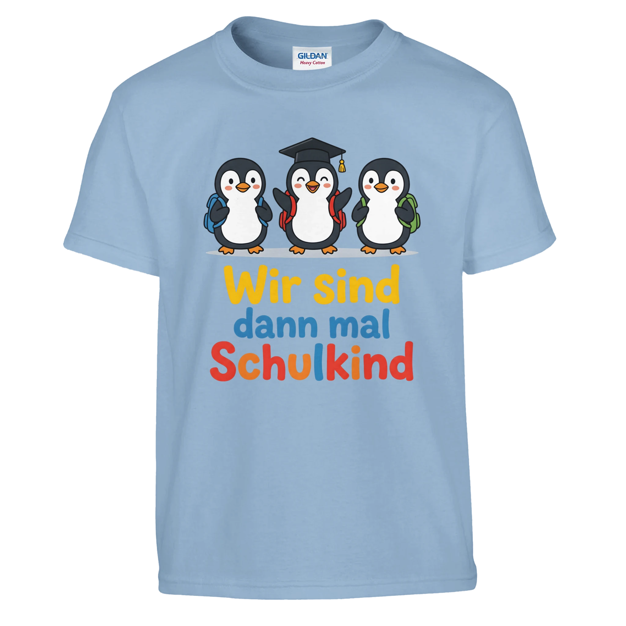 Wir sind dann mal Schulkind T-Shirt – Kinder T-Shirt in Rot, Freisteller