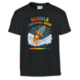 Schule Loading 2026 Einschulung Shirt Ladebalken – Kinder T-Shirt Weiß Freisteller