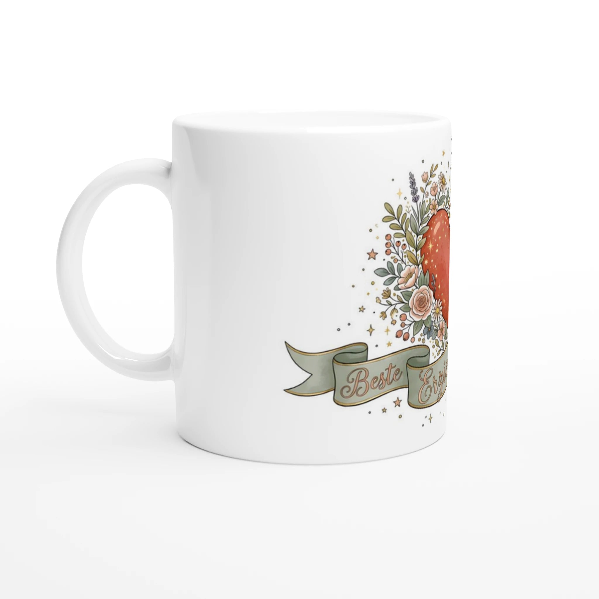 Beste Erzieherin der Welt Tasse Kita Geschenk – Tasse Nahaufnahme Motiv Detailansicht