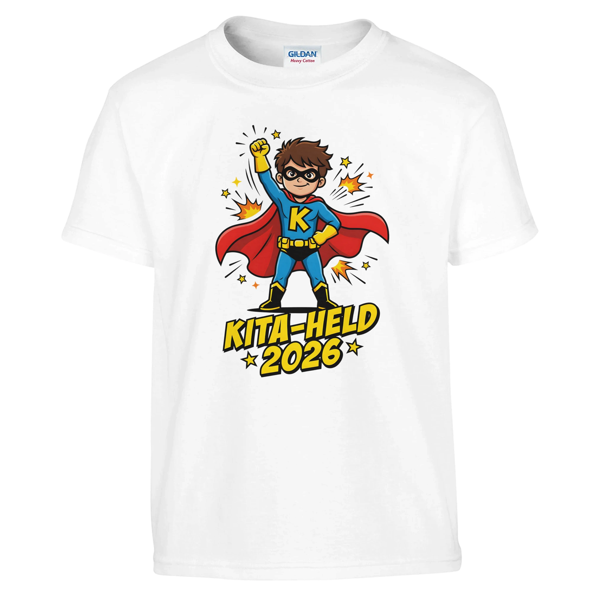 Kita-Held 2026 Superheld Kita-Abschluss Shirt – Kinder T-Shirt Rückseite