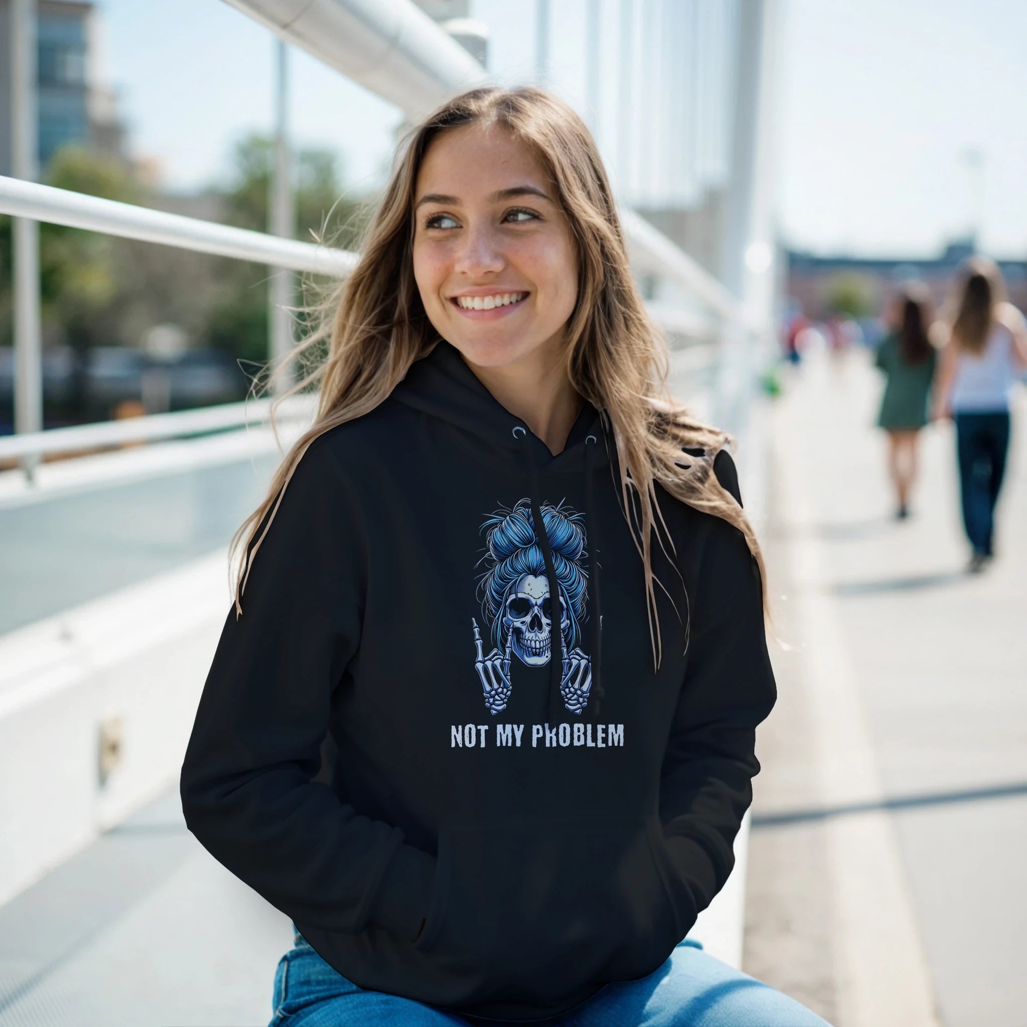 Not My Problem Hoodie – Damen Lifestyle 2, Hoodie lässiger Look