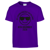 Die Legende verlässt das Gelände Kita Shirt 2026 – Kinder T-Shirt Nahaufnahme Aufdruck