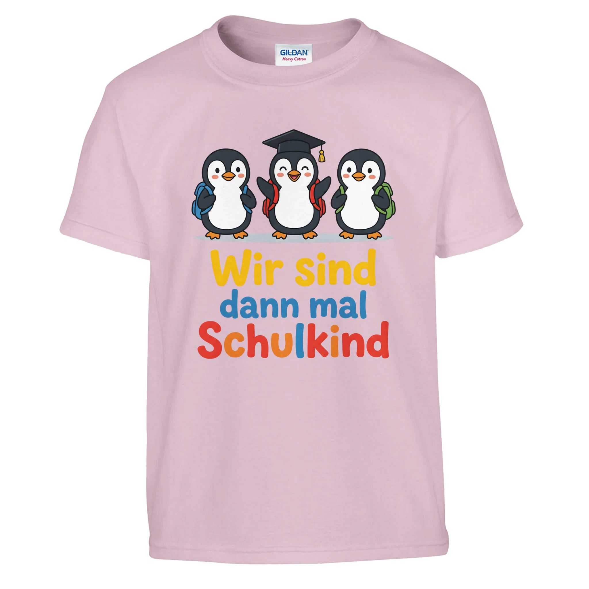 Wir sind dann mal Schulkind T-Shirt – Kinder T-Shirt in Hellblau, Freisteller