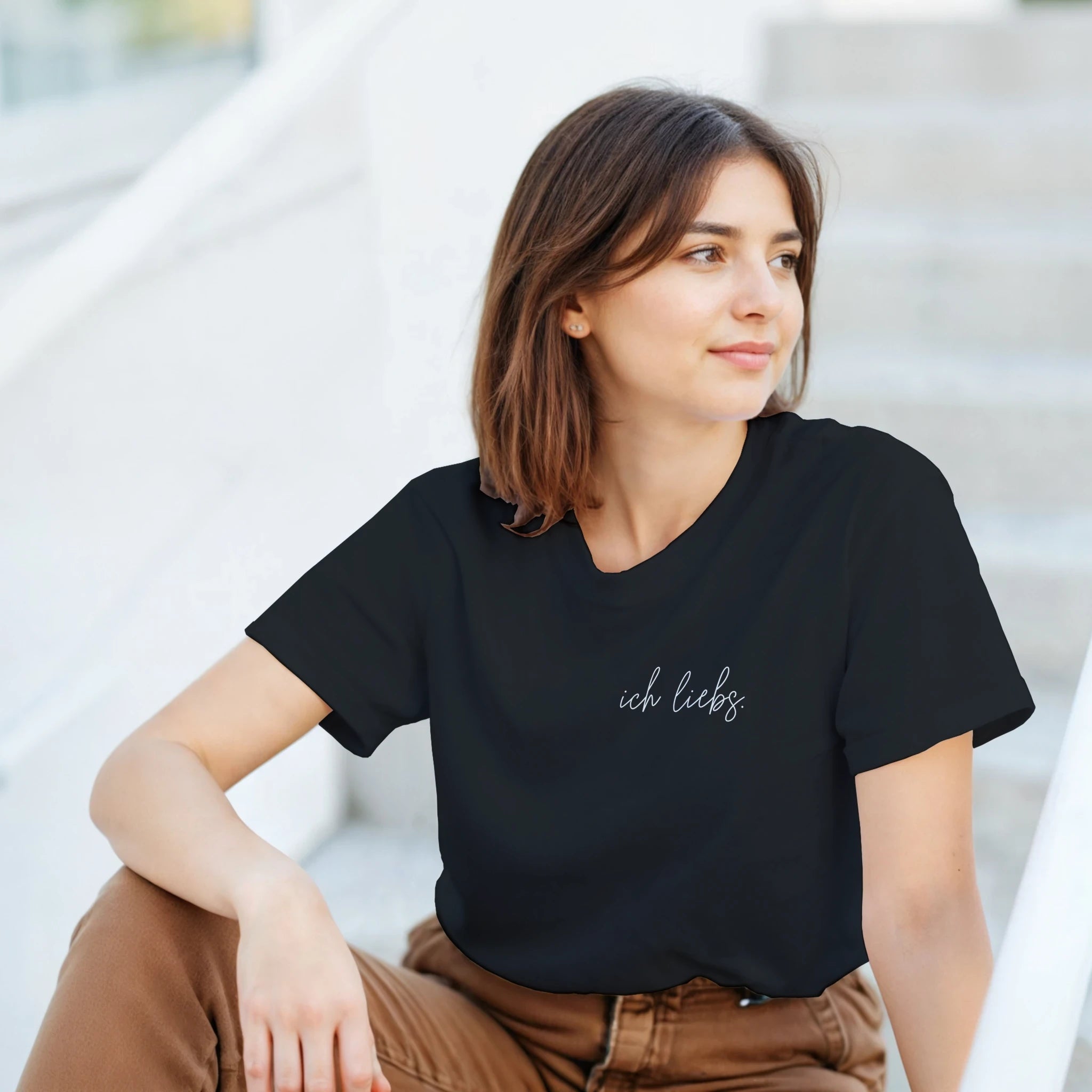 Ich Liebs T-Shirt – Herren Lifestyle, Mann trägt T-Shirt, Outdoor Look