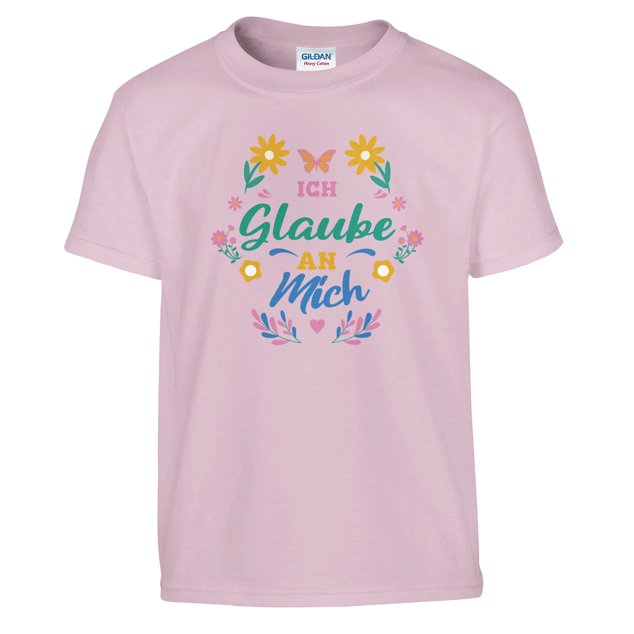 Ich Glaube An Mich Kinder T-Shirt – Kinder T-Shirt in Weiß, Freisteller