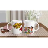 Kita-Heldin 2026 Tasse Abschiedsgeschenk Erzieherin – Tasse auf Holztisch Lifestyle Foto