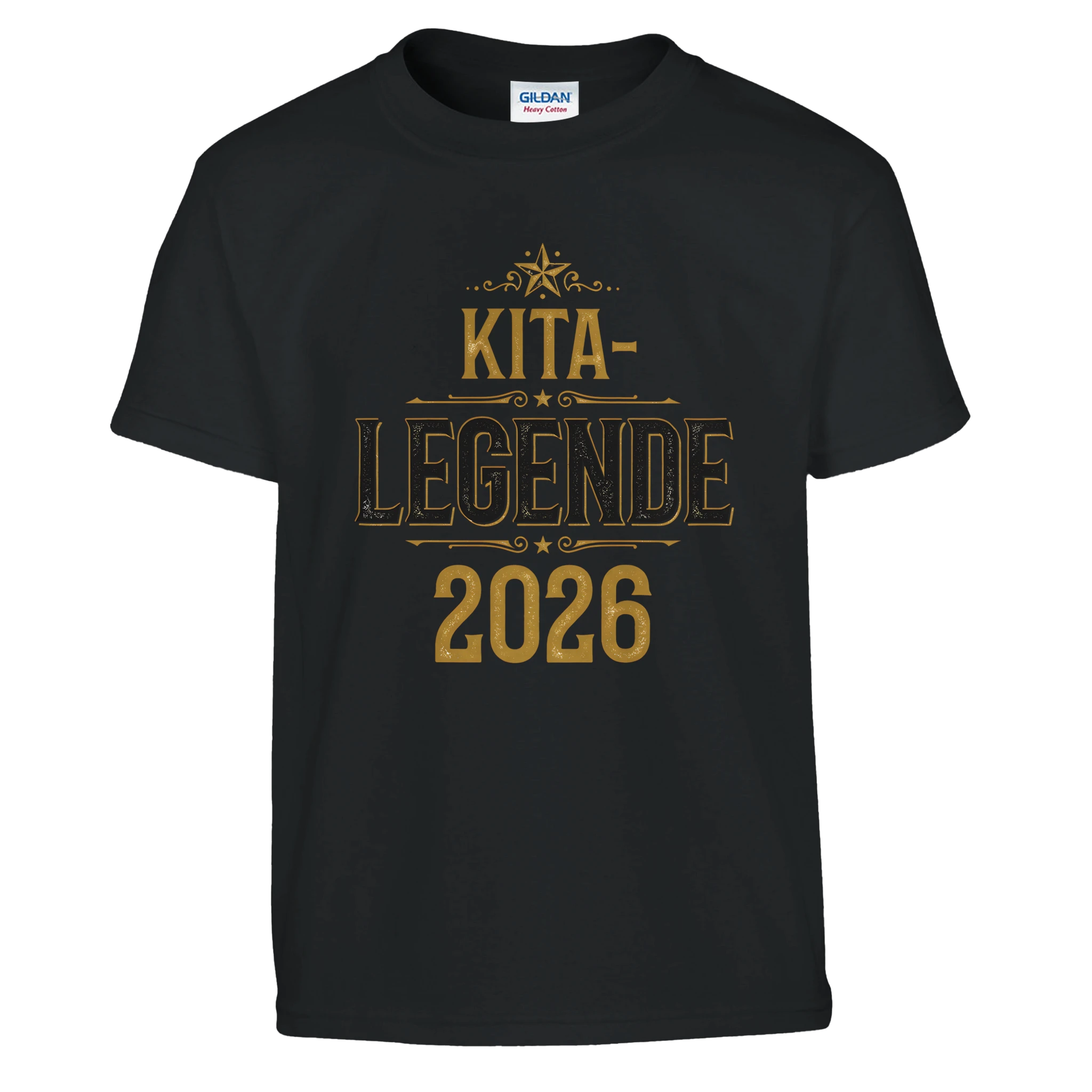 Kita-Legende 2026 T-Shirt – Kinder T-Shirt in Schwarz, Freisteller